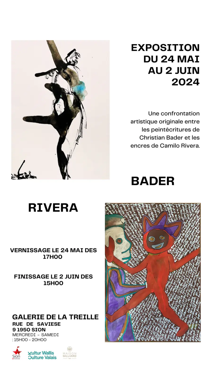 Affiche d’exposition, mai et juin 2024