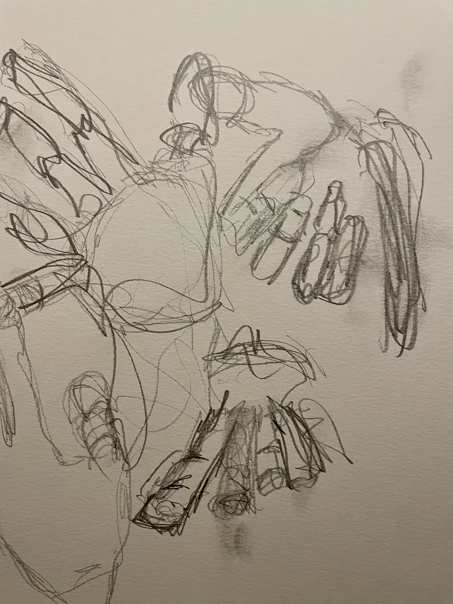 Études de mains au crayon