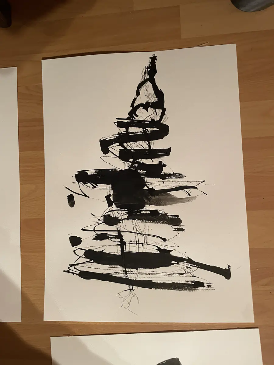 Un dessin posé sur le bois